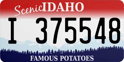 ID license plate I375548
