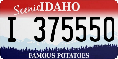 ID license plate I375550