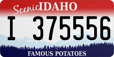 ID license plate I375556