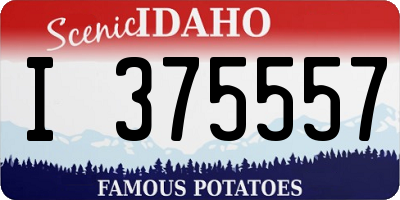 ID license plate I375557