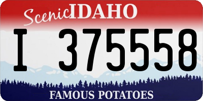 ID license plate I375558