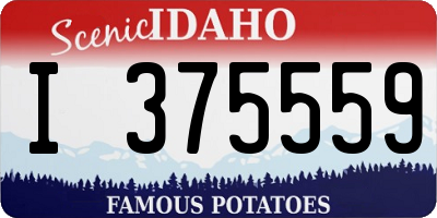 ID license plate I375559