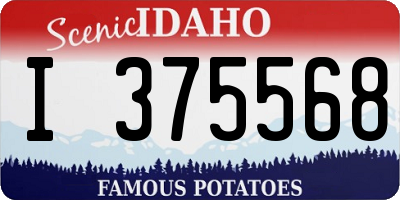 ID license plate I375568