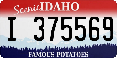 ID license plate I375569