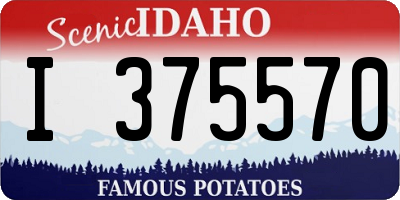 ID license plate I375570