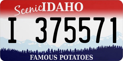 ID license plate I375571