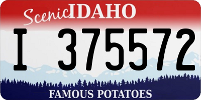 ID license plate I375572