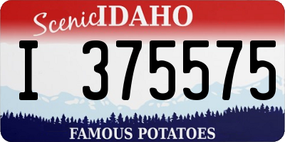 ID license plate I375575