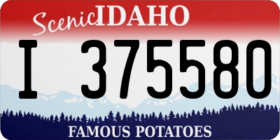 ID license plate I375580
