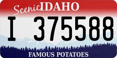 ID license plate I375588