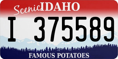 ID license plate I375589