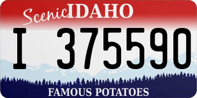 ID license plate I375590