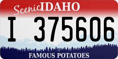 ID license plate I375606