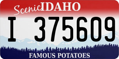 ID license plate I375609