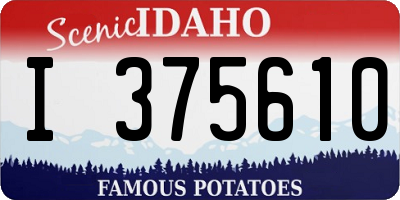 ID license plate I375610