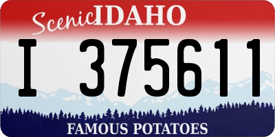 ID license plate I375611