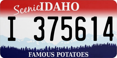 ID license plate I375614