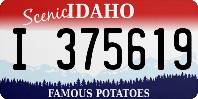 ID license plate I375619