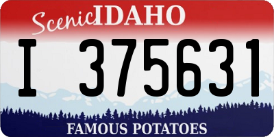 ID license plate I375631