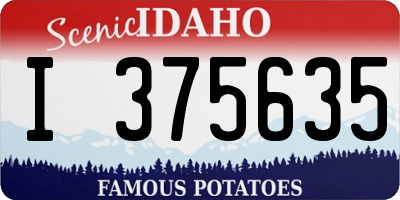 ID license plate I375635