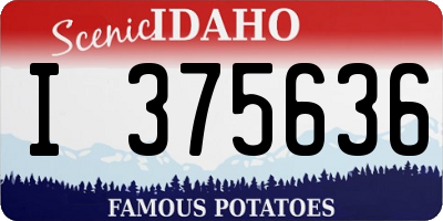 ID license plate I375636