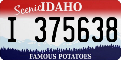 ID license plate I375638