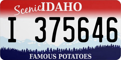 ID license plate I375646