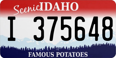 ID license plate I375648