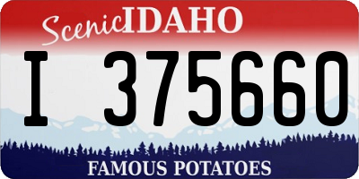 ID license plate I375660