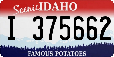ID license plate I375662