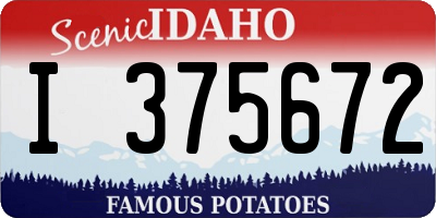 ID license plate I375672
