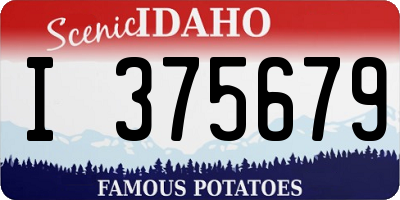 ID license plate I375679