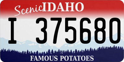 ID license plate I375680
