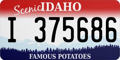 ID license plate I375686