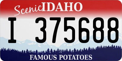 ID license plate I375688