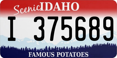 ID license plate I375689