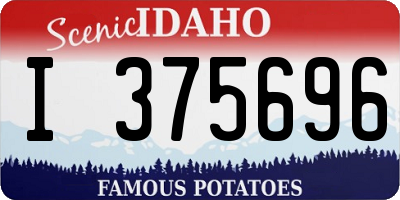 ID license plate I375696