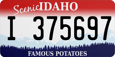ID license plate I375697