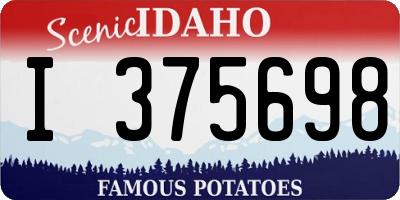 ID license plate I375698