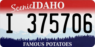 ID license plate I375706