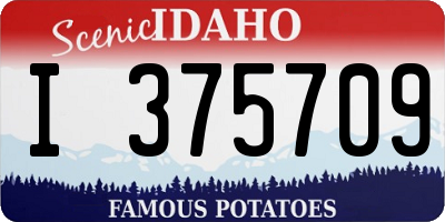 ID license plate I375709
