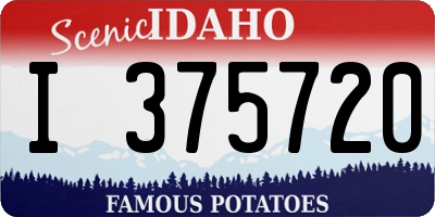 ID license plate I375720
