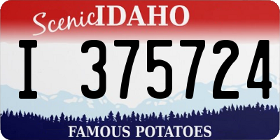 ID license plate I375724