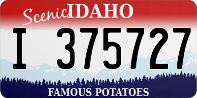 ID license plate I375727