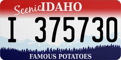 ID license plate I375730