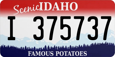 ID license plate I375737
