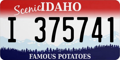 ID license plate I375741