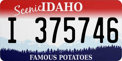 ID license plate I375746