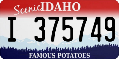 ID license plate I375749