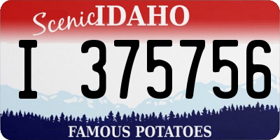 ID license plate I375756